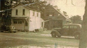 Chemical Company with new fire station being built in back. Collection Fran Parks