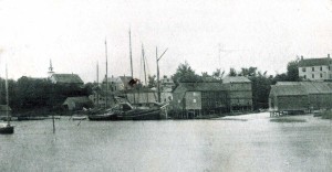 town wharf cotuit with ships